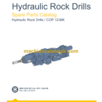 Epiroc COP 1238K Hydraulic Rock Drills Parts Catalog