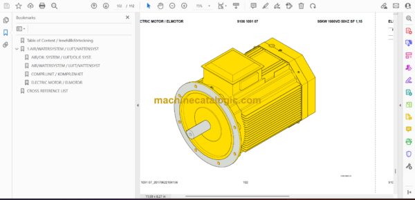 Atlas Copco Simba M6 C ITH Parts Catalog - Image 2