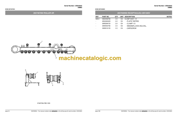 Atlas Copco DMM3 Blasthole Drills Rig Parts Catalog - Image 3