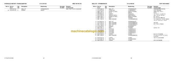 Atlas Copco COP 1640 Version E Hydraulic Rock Drill Parts Catalog - Image 4