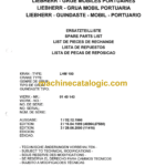 Liebherr LHM 100 Mobile Harbour Crane Spare Parts List (EN-DE)