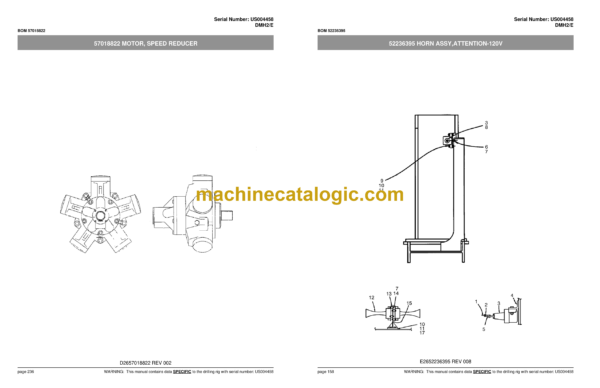 Atlas Copco DMH2E Blast Hole Drill Parts Catalog - Image 3