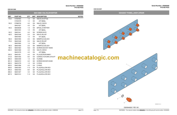 Atlas Copco PV316D RCS Pit Viper Parts Catalog - Image 3