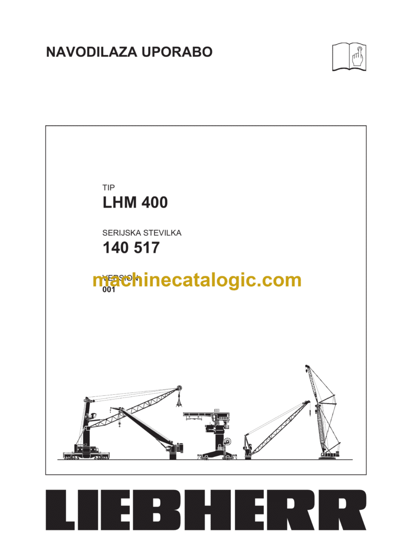 Liebherr LHM 400 Mobile Harbour Crane Navodilaza Uporabo (140517)