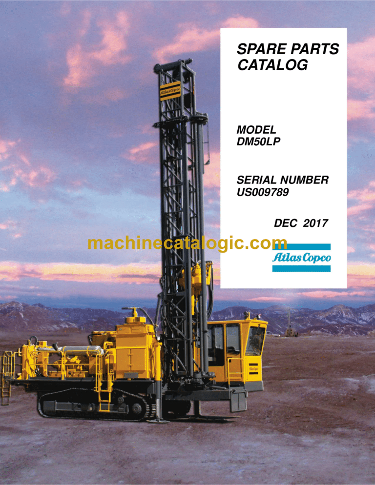 Atlas Copco DM50LP Rotary Blast Hole Rigs Parts Catalog