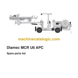 Atlas Copco Diamec MCR U6 APC Parts Catalog