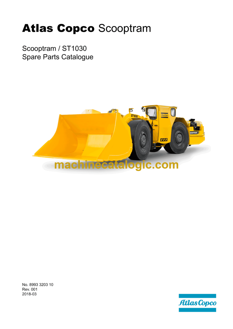 Atlas Copco Scooptram ST1030 Parts Catalog