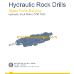 Epiroc COP 1240 Hydraulic Rock Drills Parts Catalog