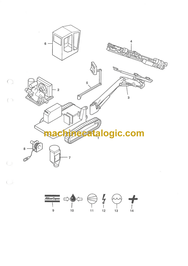 Atlas Copco ROC 542HC-01 Drilling Rig Parts Catalog