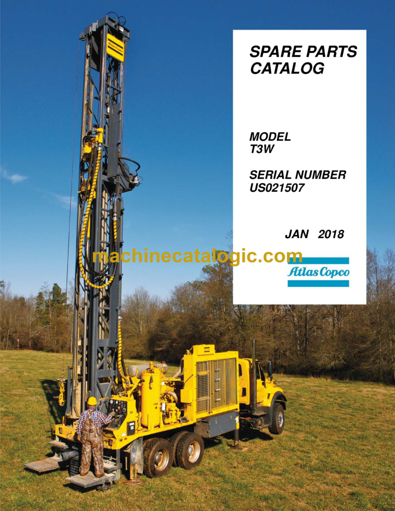 Atlas Copco T3W Water Well Drill Parts Catalog