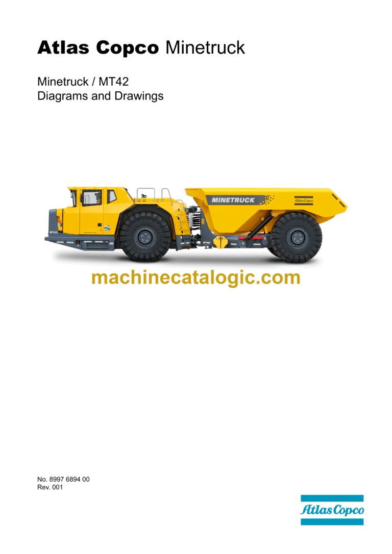 Atlas Copco Minetruck MT42 Diagrams and Drawings Manual