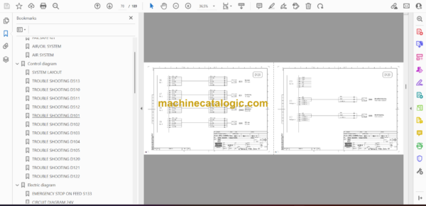 Atlas Copco Simba M3C ITH Diagrams and Drawings Manual - Image 2