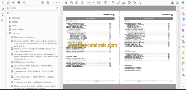 Atlas Copco T3W Water Well Drill Parts Catalog - Image 2