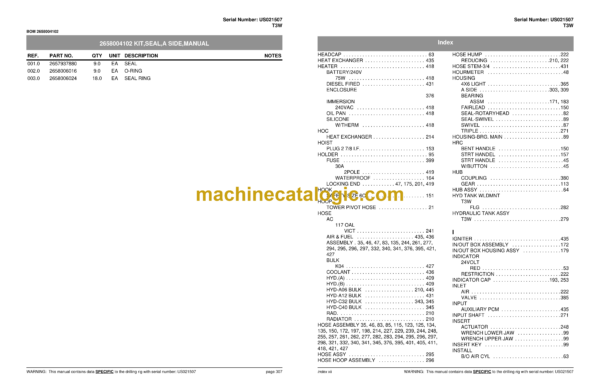 Atlas Copco T3W Water Well Drill Parts Catalog - Image 4
