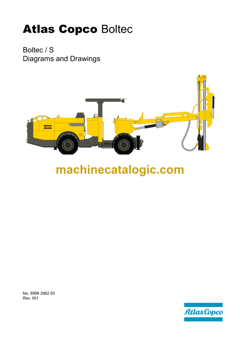 Atlas Copco Boltec S Diagrams and Drawings Manual