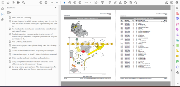 Atlas Copco TH60 Water Well Drills Parts Catalog - Image 2