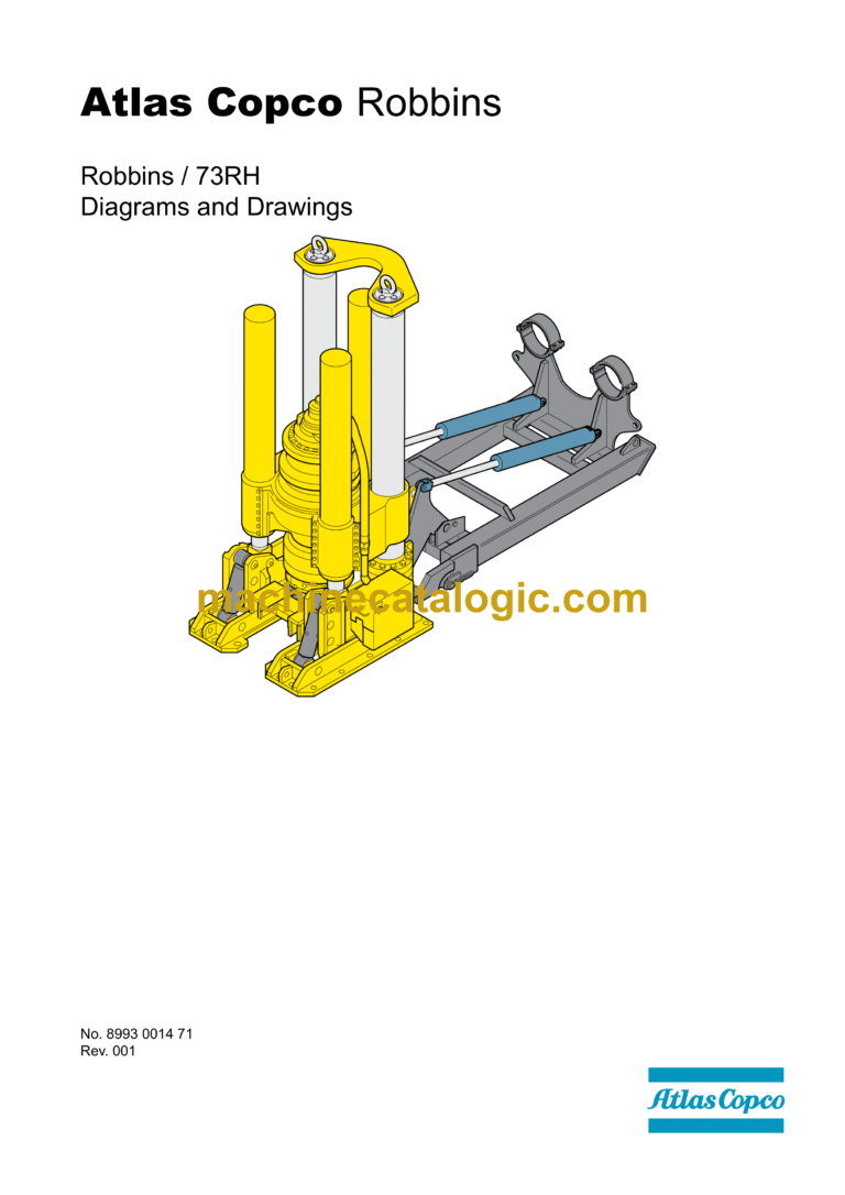 Atlas Copco Robbins 73RH Diagrams and Drawings Manual