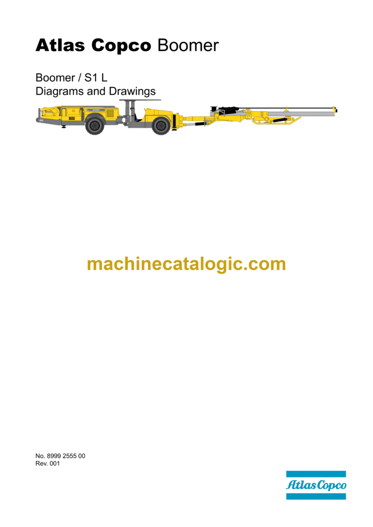 Atlas Copco Boomer S1L Diagrams and Drawings Manual