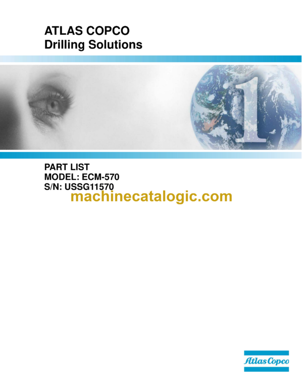Atlas Copco ECM570 Drilling Rig Parts Catalog