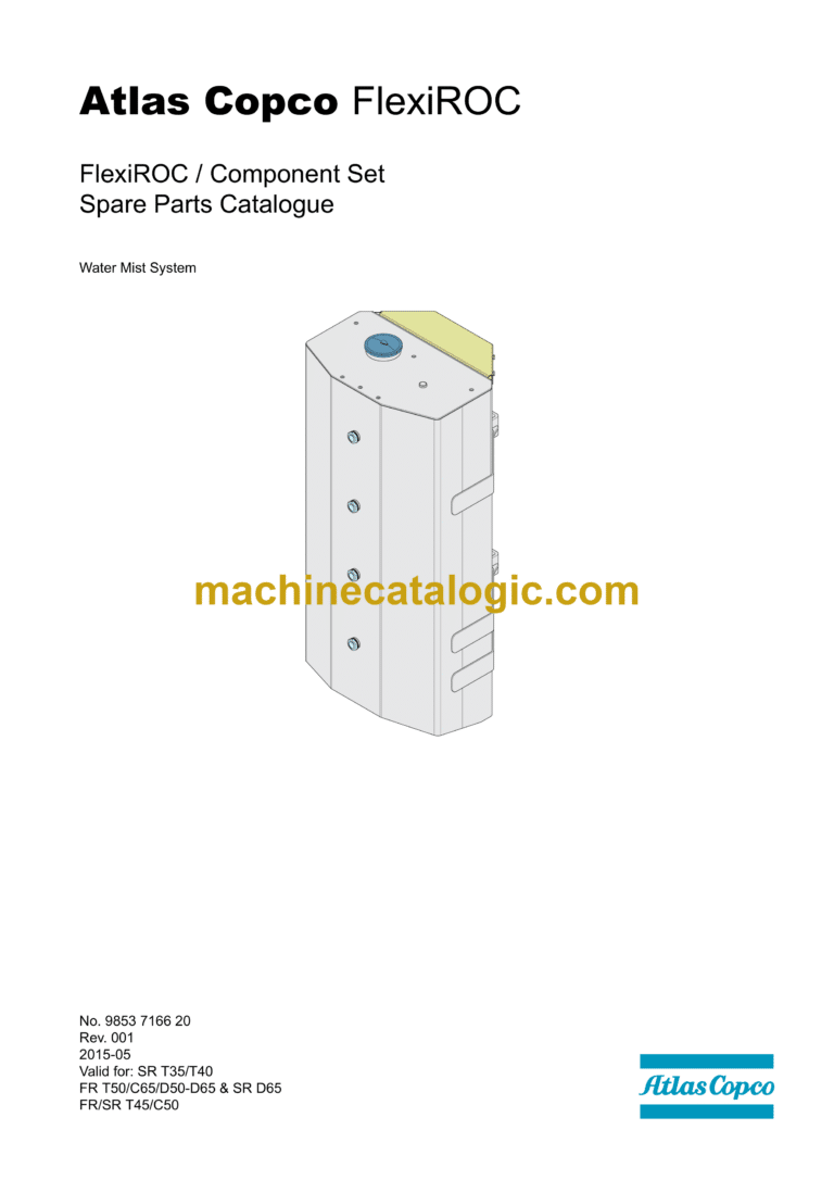 Atlas Copco FlexiROC Component Set Parts Catalog