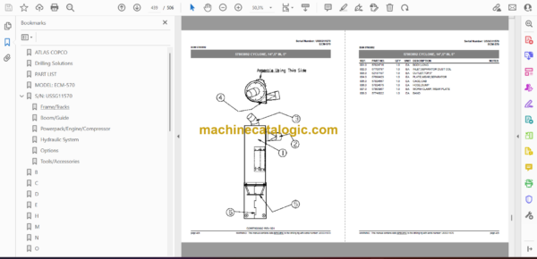 Atlas Copco ECM570 Drilling Rig Parts Catalog - Image 3