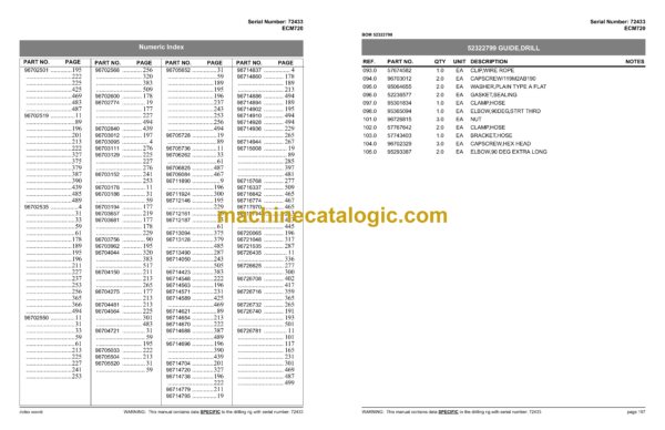 Atlas Copco ECM720 Hydraulic Crawler Drill Parts Catalog - Image 3