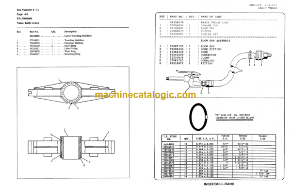 Atlas Copco DM25 SPH Rotary Blast Hole Rigs Parts Catalog - Image 4
