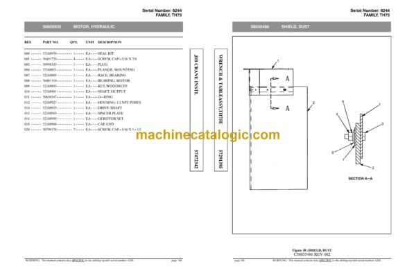 Atlas Copco TH75 Drilling Rig Parts Catalog - Image 3