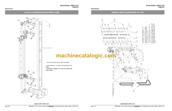 Atlas Copco ECM570 Drilling Rig Parts Catalog - Image 2