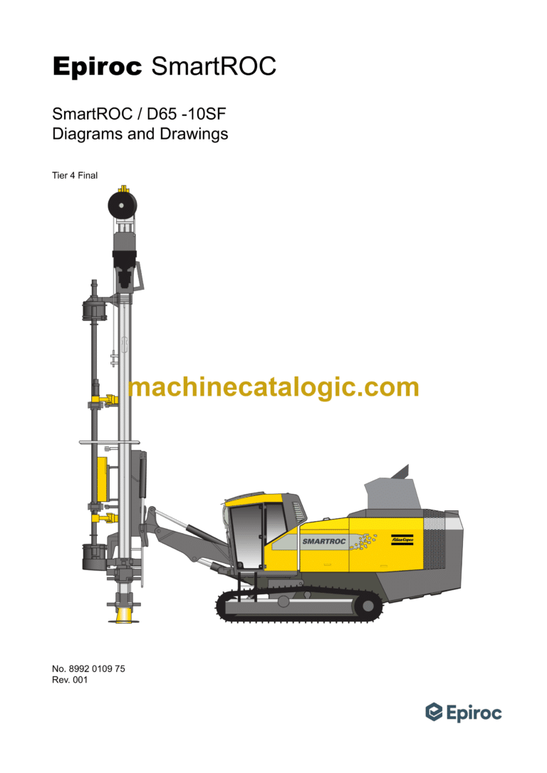 Atlas Copco SmartROC D65-10SF Tier 4 Final Diagrams and Drawings Manual