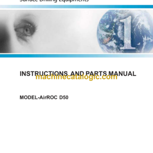 Atlas Copco AirROC D50 Drill Rig Parts Catalog