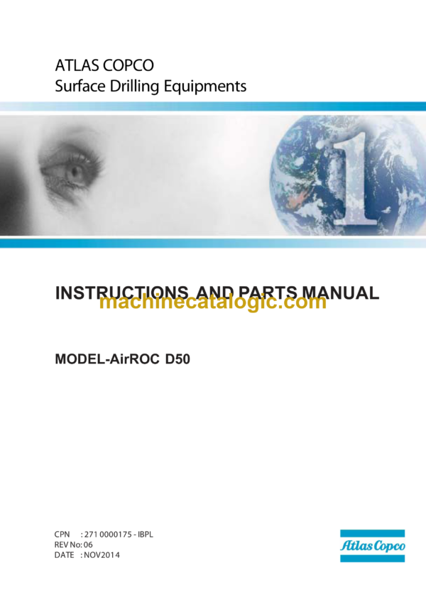 Atlas Copco AirROC D50 Drill Rig Parts Catalog