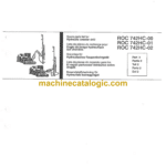 Atlas Copco ROC 742HC-00, ROC 742HC-01, ROC 742HC-02 Drilling Rig Parts Catalog