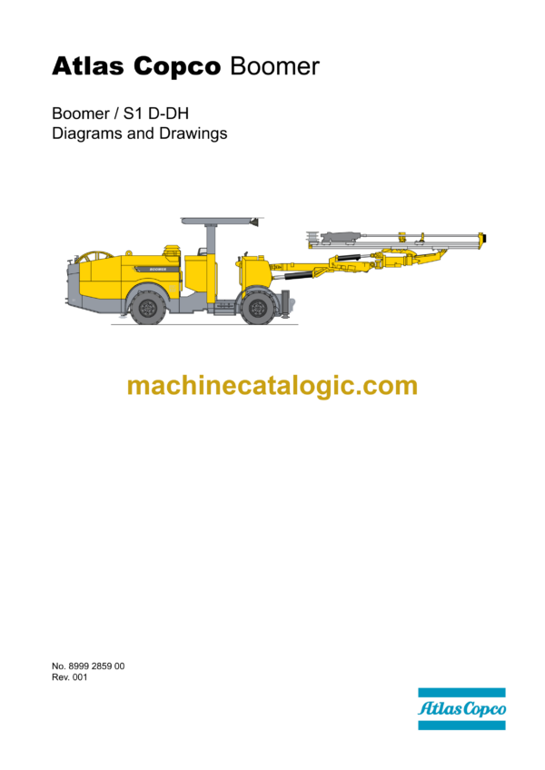 Atlas Copco Boomer S1 D-DH Diagrams and Drawings Manual
