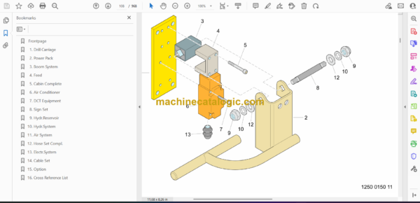 Atlas Copco D7-10 Rock Drill Parts Catalog - Image 2