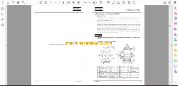Atlas Copco AirROC D50 Drill Rig Parts Catalog - Image 2