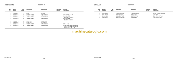 Atlas Copco D7-10 Rock Drill Parts Catalog - Image 3