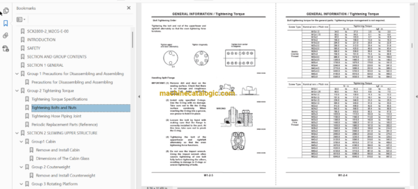 Hitachi Sumitomo SCX2800-2 Technical and Workshop Manual - Image 4
