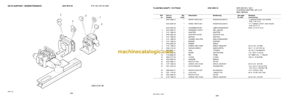 Atlas Copco ROC L6 H/5M Feed Drilling Rig Parts Catalog - Image 4
