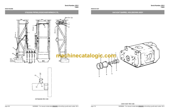 Atlas Copco T4BH Drill Rig Parts Catalog - Image 4