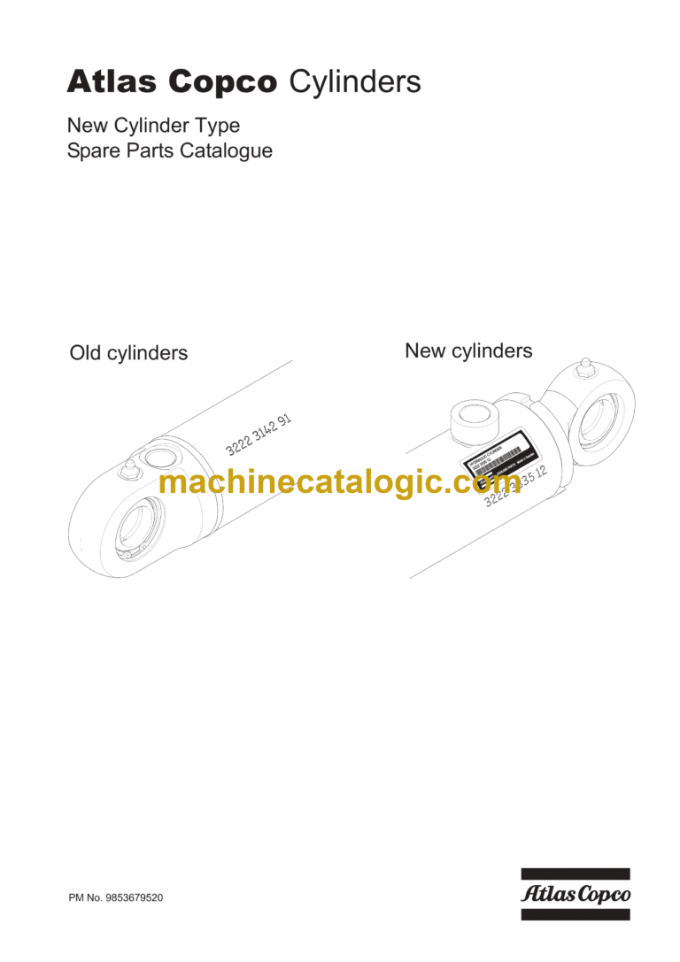 Atlas Copco New Cylinders Type Parts Catalog