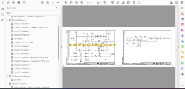 Atlas Copco Simba S7D Diagrams and Drawings Manual - Image 2