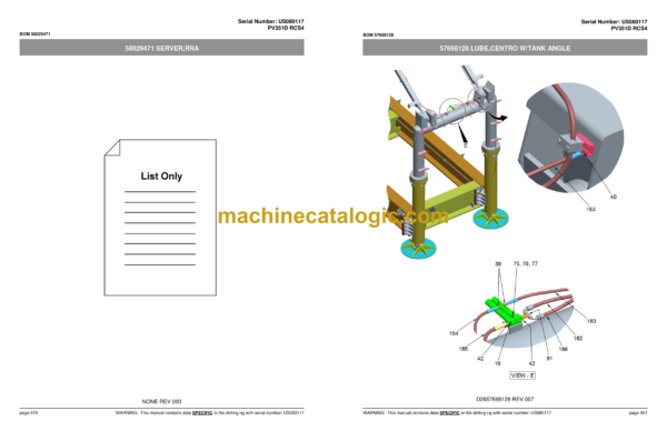 Atlas Copco PV351D RCS4 Pit Viper Parts Catalog - Image 3