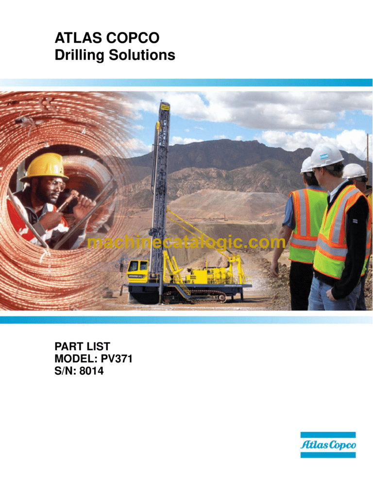 Atlas Copco PV371 Pit Viper Parts Catalog