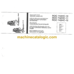 Atlas Copco ROC 742HC-10, ROC 742HC-11, ROC 742HC-12 Drilling Rig Parts Catalog