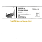 Atlas Copco ROC 830 Hydraulic Crawler Drill Parts Catalog