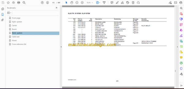 Atlas Copco Simba GDE U6 Carrier Parts Catalog - Image 2