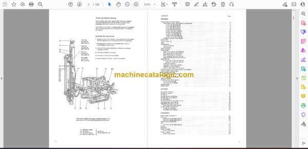 Atlas Copco ROC 830 Hydraulic Crawler Drill Parts Catalog - Image 2