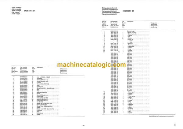 Atlas Copco ROC 830 Hydraulic Crawler Drill Parts Catalog - Image 3