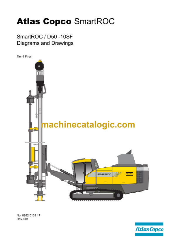 Atlas Copco SmartROC D50-10SF Tier 4 Final Diagrams and Drawings Manual